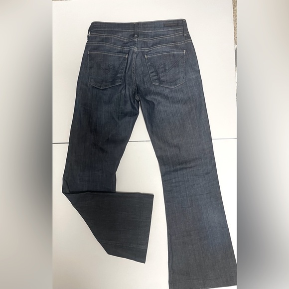 Citizens Of Humanity Denim - Citizens of Humanity Hutton Dark Wash Mid Rise Wide Leg  Denim Jeans Women’s 28